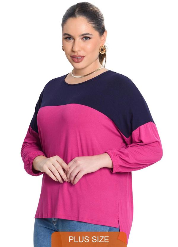 Secret Glam - Blusa Manga 3/4 Vistocorcion Rosa