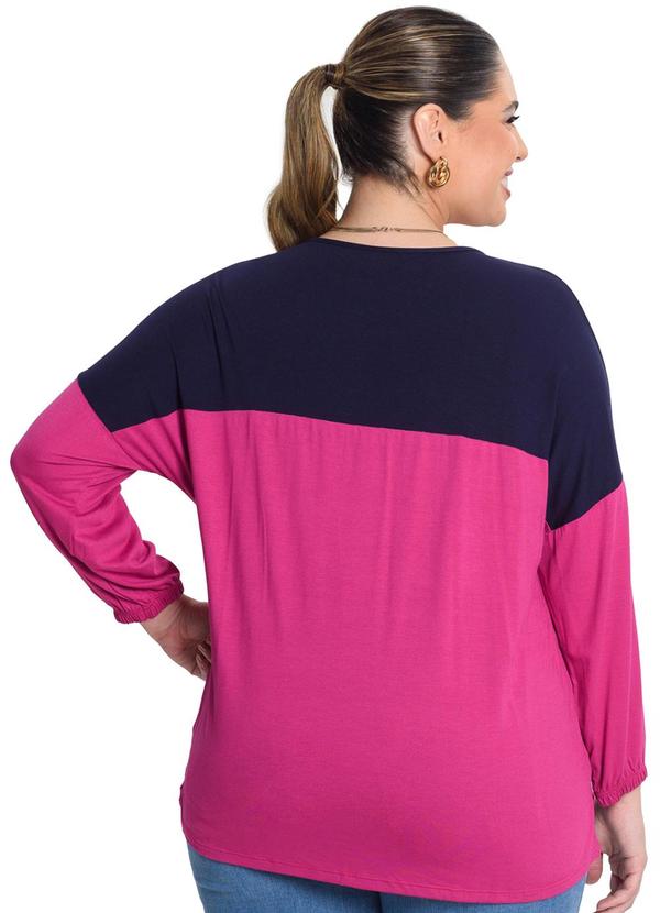 Secret Glam - Blusa Manga 3/4 Vistocorcion Rosa 2