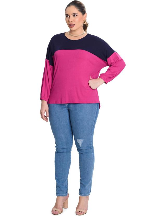 Secret Glam - Blusa Manga 3/4 Vistocorcion Rosa 3