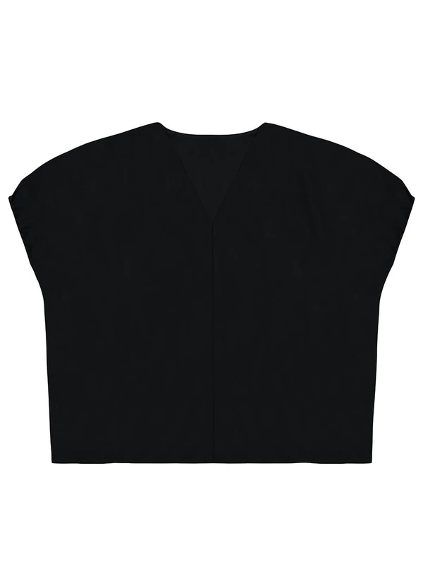 Malwee - Blusa Mullet em Malha Plus Preto