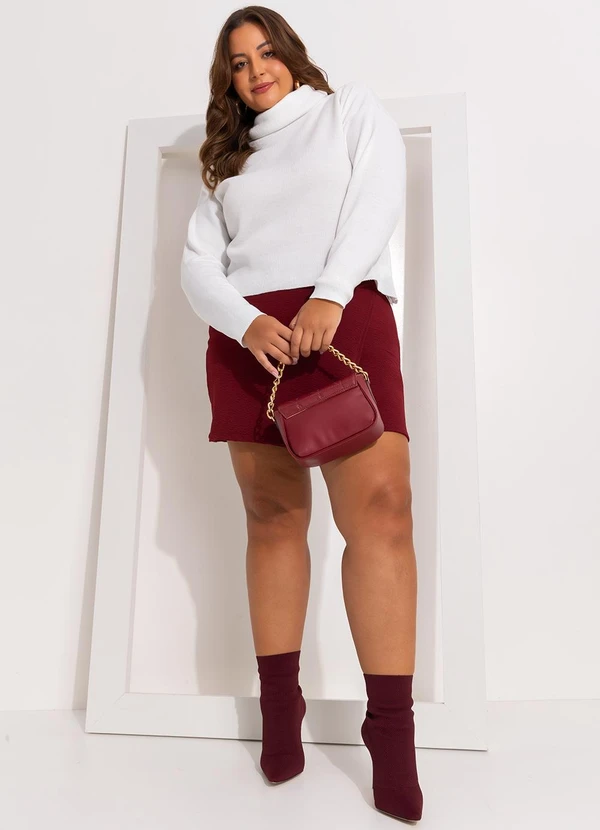 Marguerite - Blusa Off White em Tricô 12