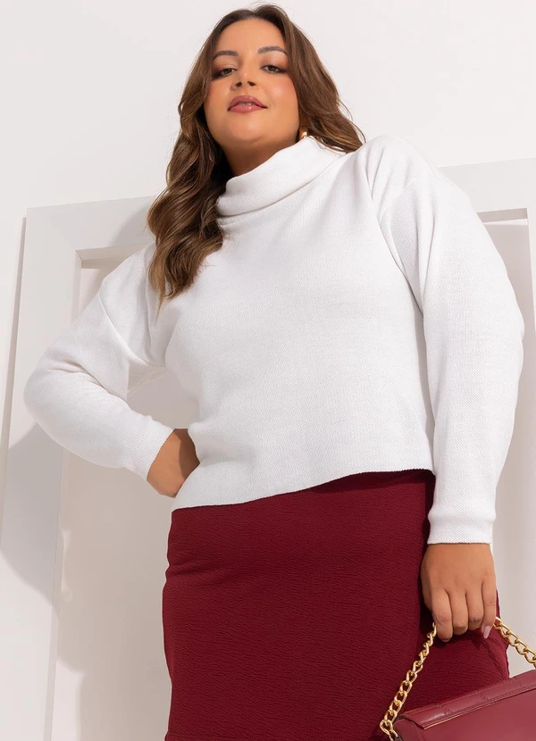 Marguerite - Blusa Off White em Tricô 13