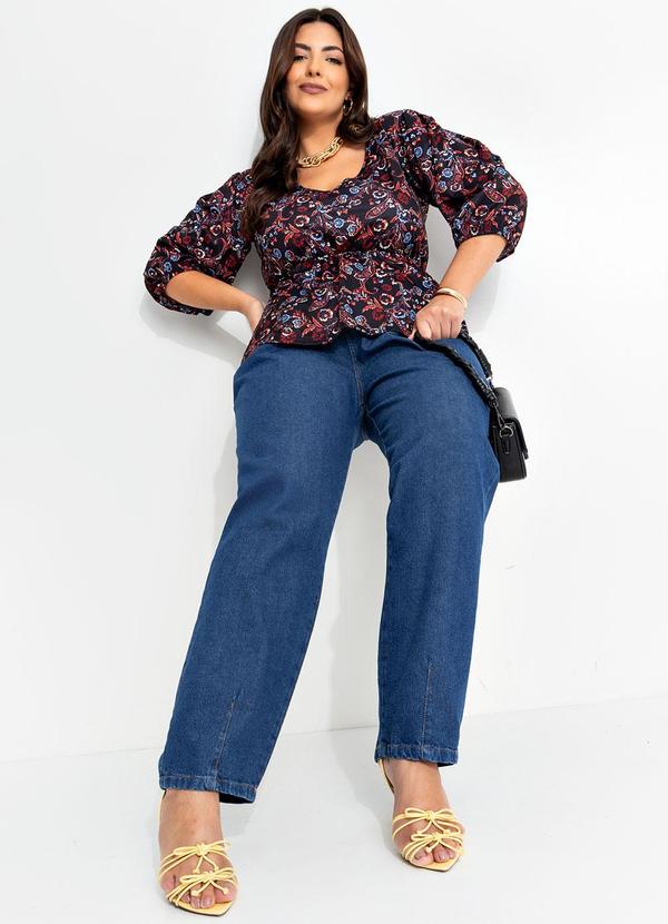 Marguerite - Blusa Paisley em Jersey Acetinado 3