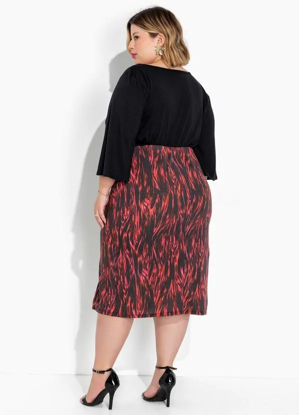 Marguerite - Blusa Preta com Mangas Amplas Plus Size 4