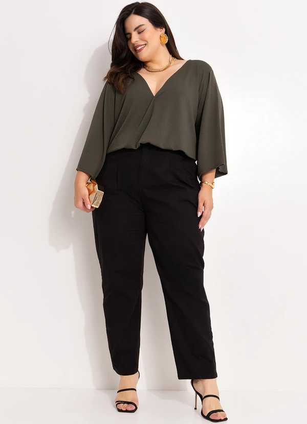 Marguerite - Blusa Verde em Malha Anarruga 3