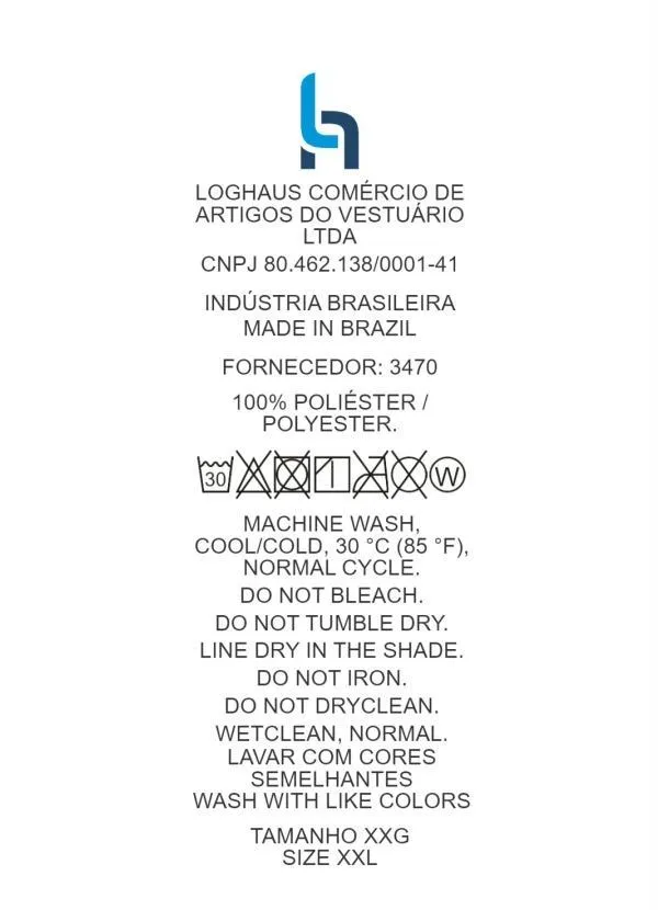 Marguerite - Cropped Geométrico Azul com Elástico Plus Size 6