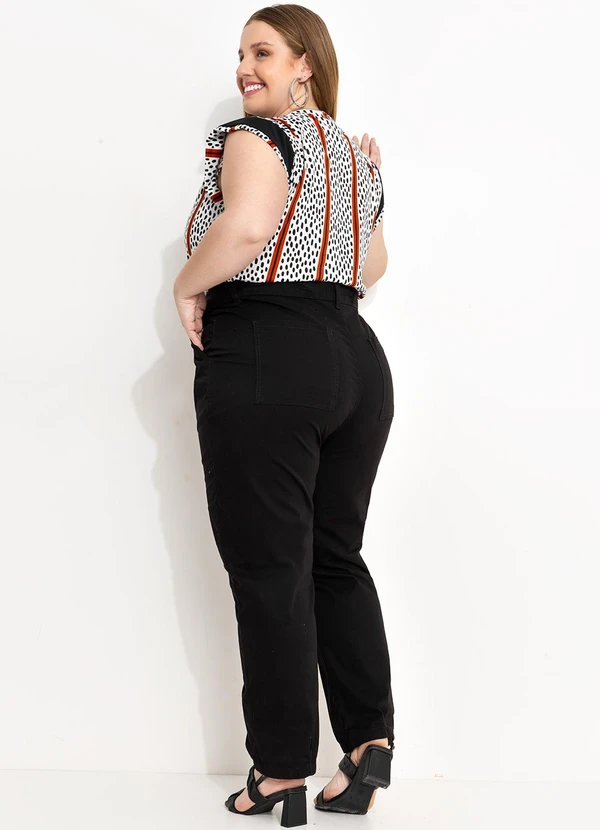 Marguerite - Blusa Abstrata e Listras Muscle Tee 4