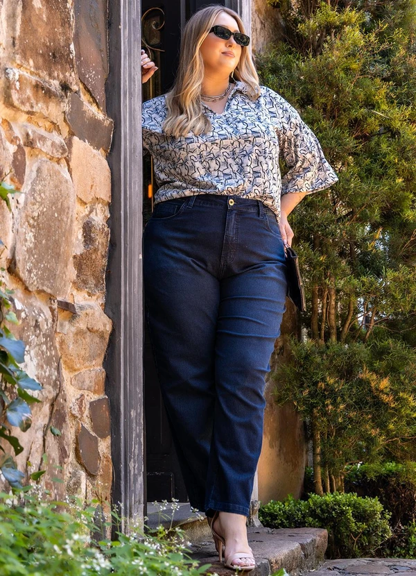 Marguerite - Blusa Abstrato Clean em Jersey Acetinado 11