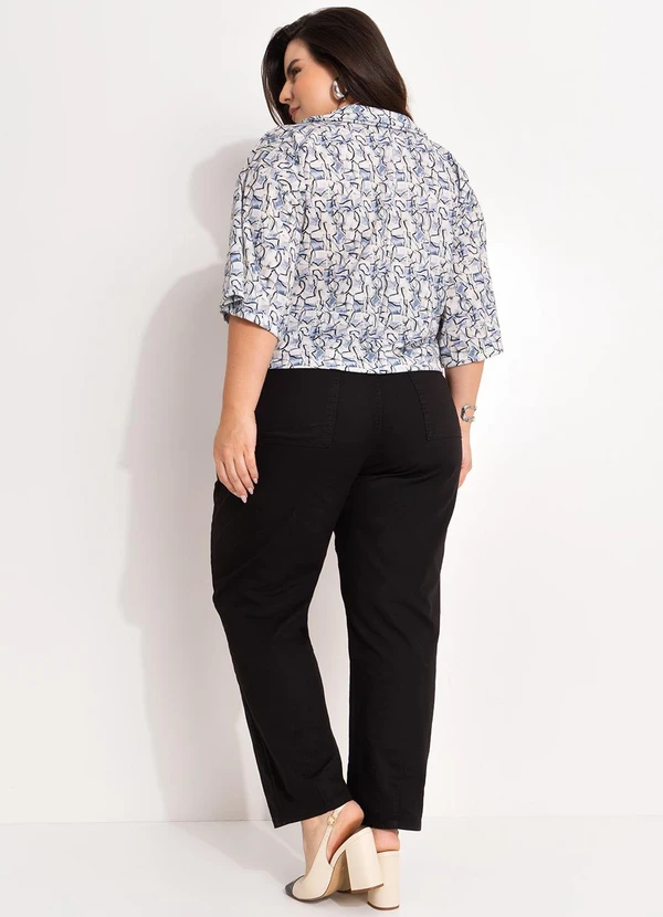 Marguerite - Blusa Abstrato Clean em Jersey Acetinado 5