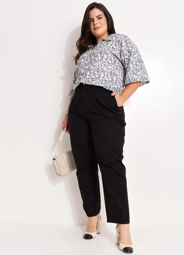 Marguerite - Blusa Abstrato Clean em Jersey Acetinado 6