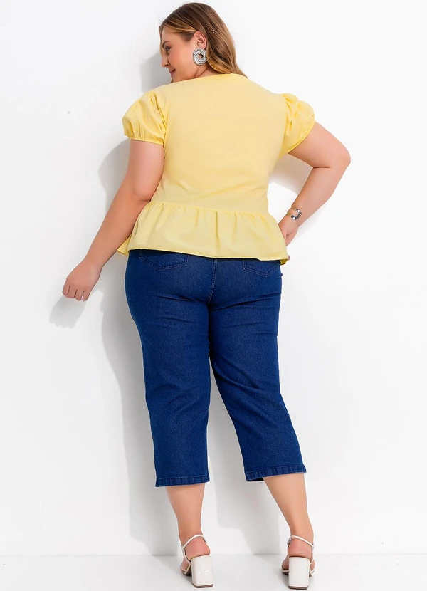 Marguerite - Blusa Amarelo em Tricoline 3