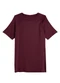Malwee - Blusa Ampla com Pregas Plus Preto - variação: Bordô