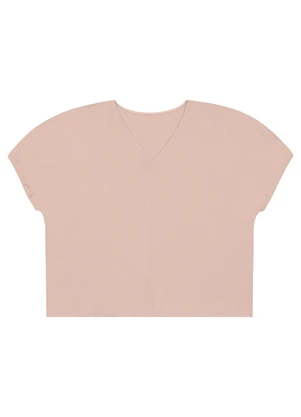 Malwee - Blusa Ampla em Linho Plus Rosê - MALWEE