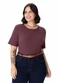 Malwee - Blusa Ampla em Malha Canelada Plus Roxo - variação: Roxo