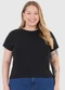 Malwee - Blusa Ampla em Moletinho Plus Preto - variação: Preto