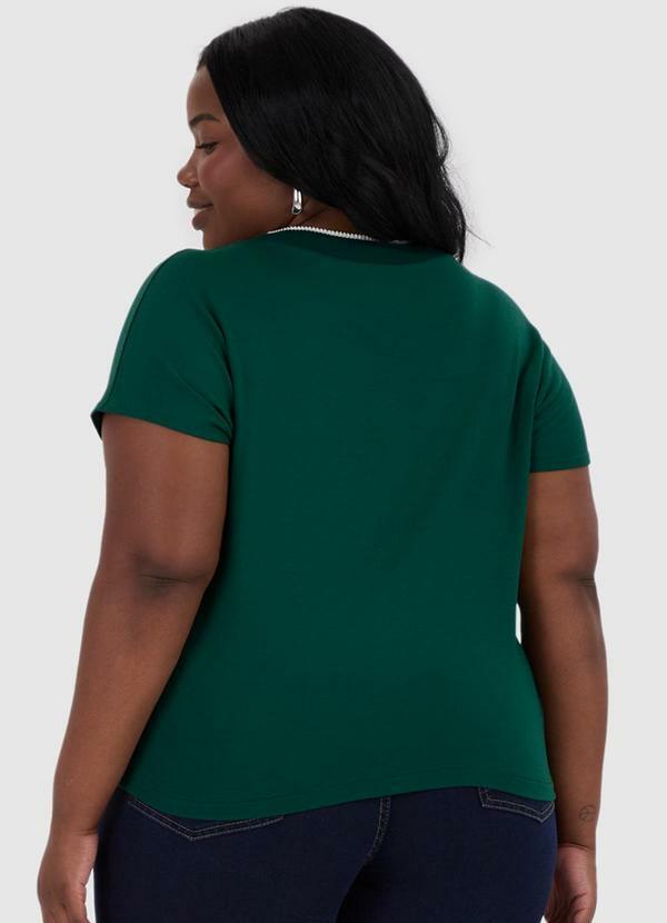 Malwee - Blusa Ampla em Moletinho Plus Verde 2