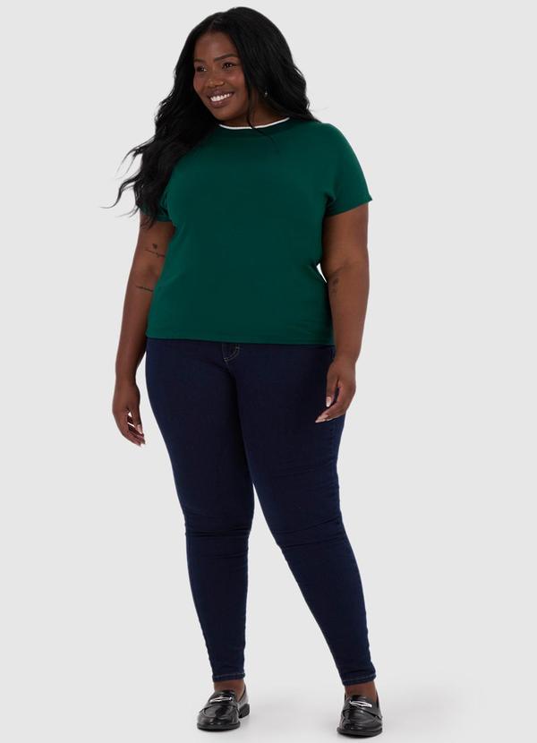 Malwee - Blusa Ampla em Moletinho Plus Verde 3