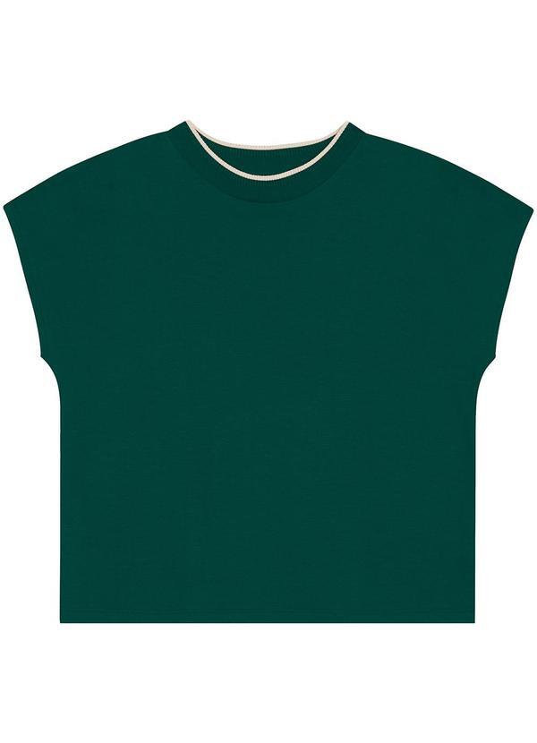 Malwee - Blusa Ampla em Moletinho Plus Verde 5