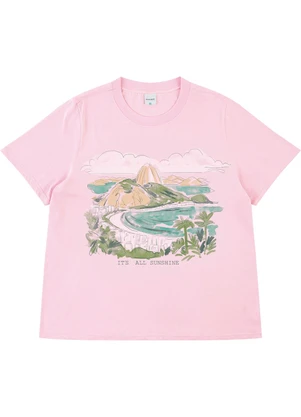 Malwee - Blusa Ampla It'S All Sunshine PlusRosa Claro - MALWEE