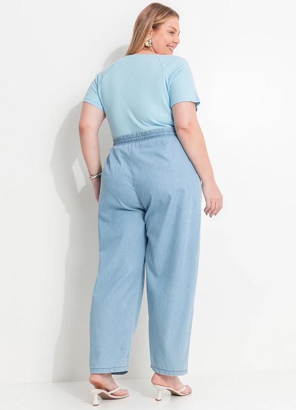 Marguerite - Blusa Azul Bebê em Canelado