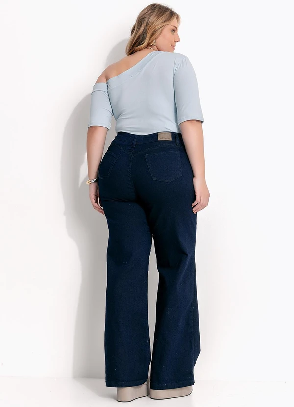 Marguerite - Blusa Azul Claro em Malha Suede 3