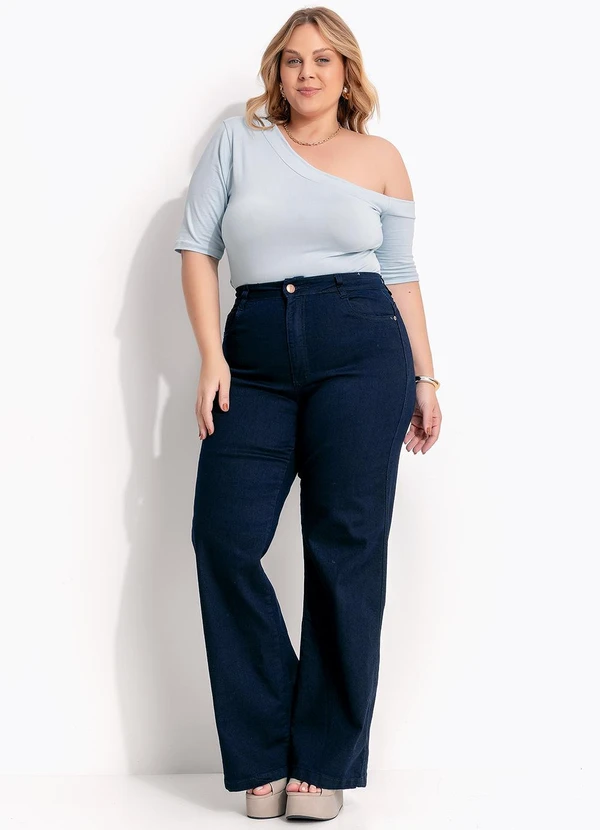 Marguerite - Blusa Azul Claro em Malha Suede 2