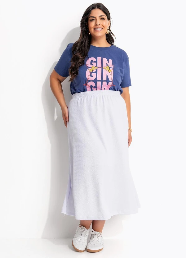 Marguerite - Blusa Azul em Algodão 5