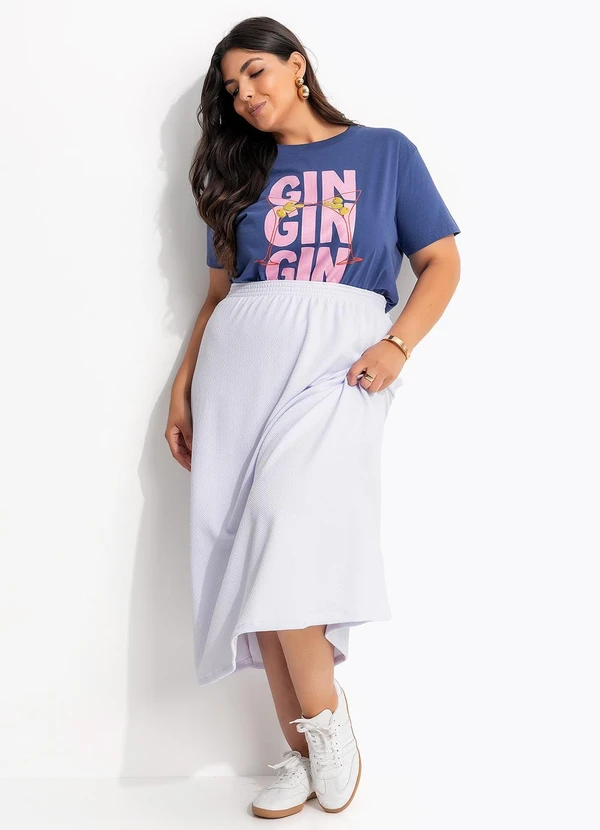 Marguerite - Blusa Azul em Algodão 6