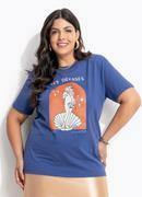 Blusa Azul em Algod�o