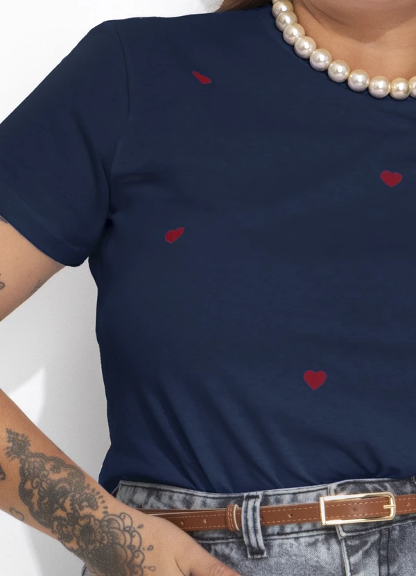 Marguerite - Blusa Azul Marinho com Bordado 5