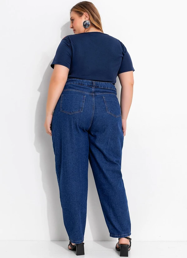 Marguerite - Blusa Azul Marinho com Recortes Contrastantes 3