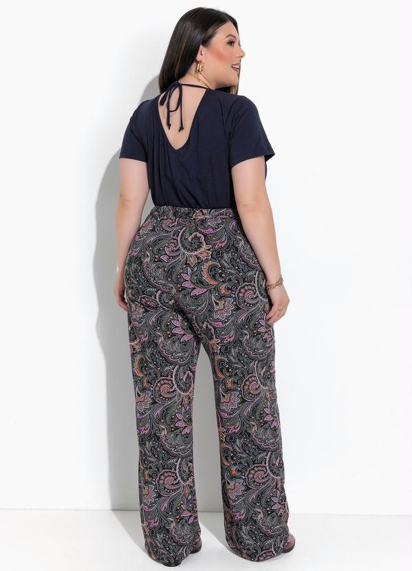 Marguerite - Blusa Azul Marinho em Malha de Algodão 4