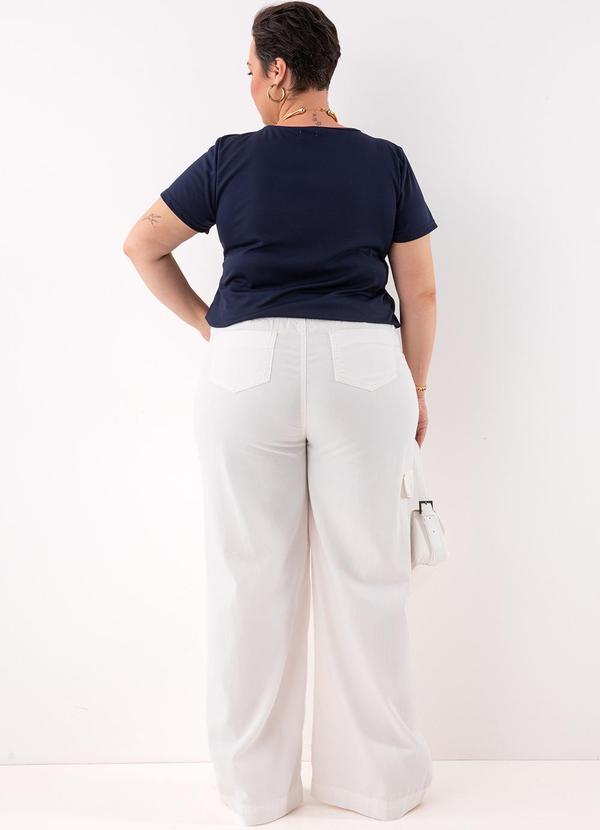 Marguerite - Blusa Azul Marinho em Malha de Poliéster 2