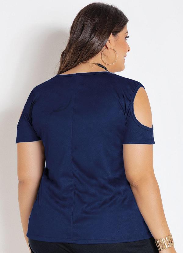 Marguerite - Blusa Azul Marinho em Malha 2