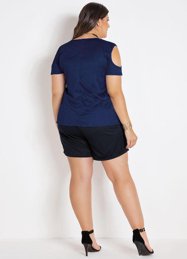 Marguerite - Blusa Azul Marinho em Malha 4
