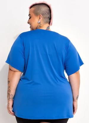Marguerite - Blusa Azul Royal em Microfibra - Dry Fit Uv50+ - MARGUERITE