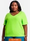 Secret Glam - Blusa Básica Decote V Feminina Azul - variação: Verde