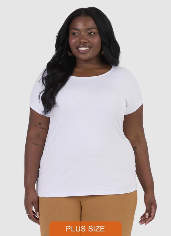 Malwee - Blusa Básica em Viscose Plus Branco