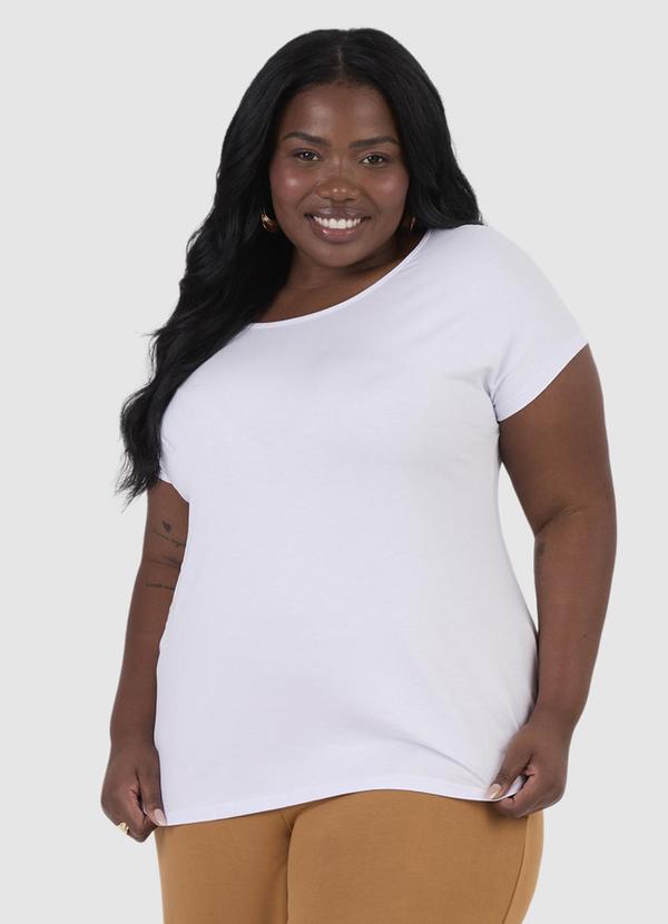Malwee - Blusa Básica em Viscose Plus Branco 2