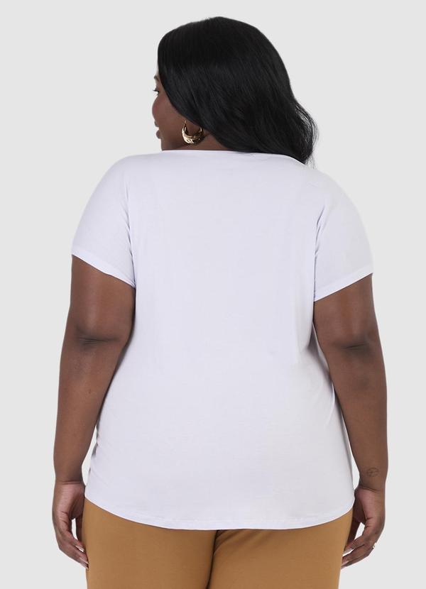 Malwee - Blusa Básica em Viscose Plus Branco 3