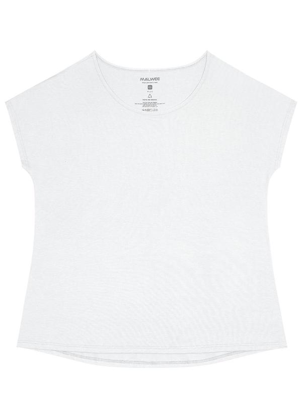 Malwee - Blusa Básica em Viscose Plus Branco 5