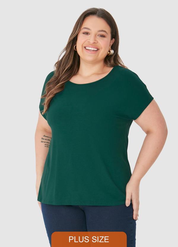Malwee - Blusa Básica em Viscose Plus Verde