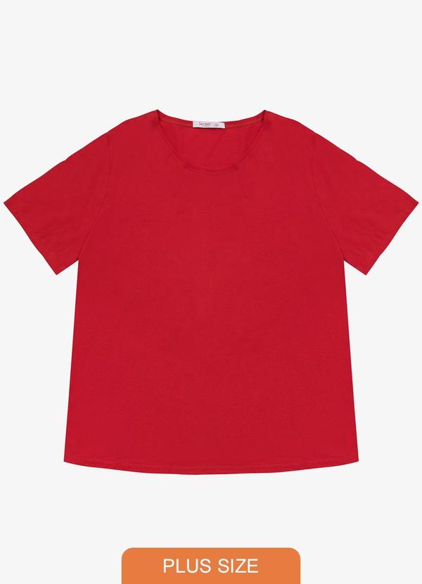 Secret Glam - Blusa Básica Plus Size Vermelho