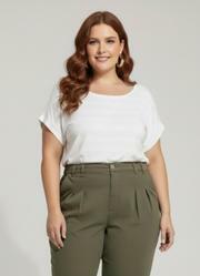 Blusa Bege em Canelado