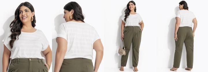 Blusa Bege em Canelado