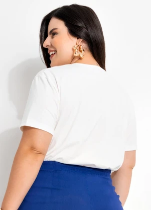 Marguerite - Blusa Bege em Malha de Algodão - MARGUERITE