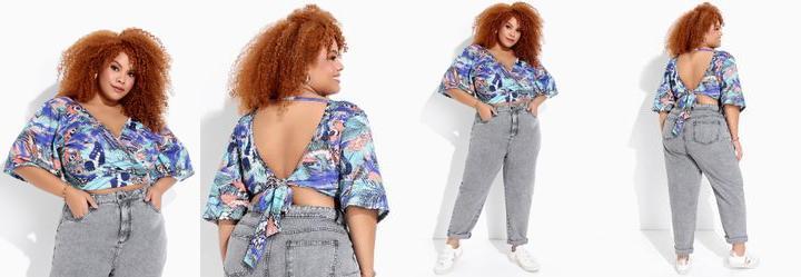 Blusa Borboleta Abstrata