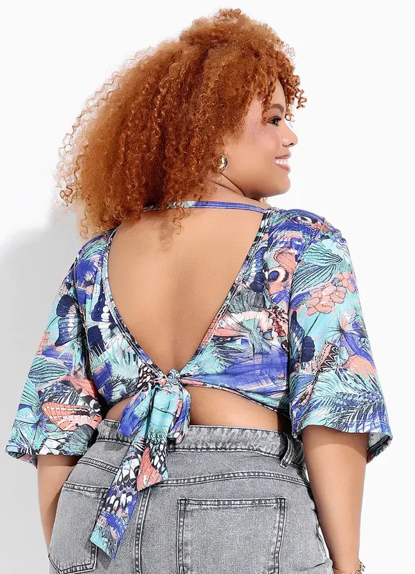 Marguerite - Blusa Borboleta Abstrata 2