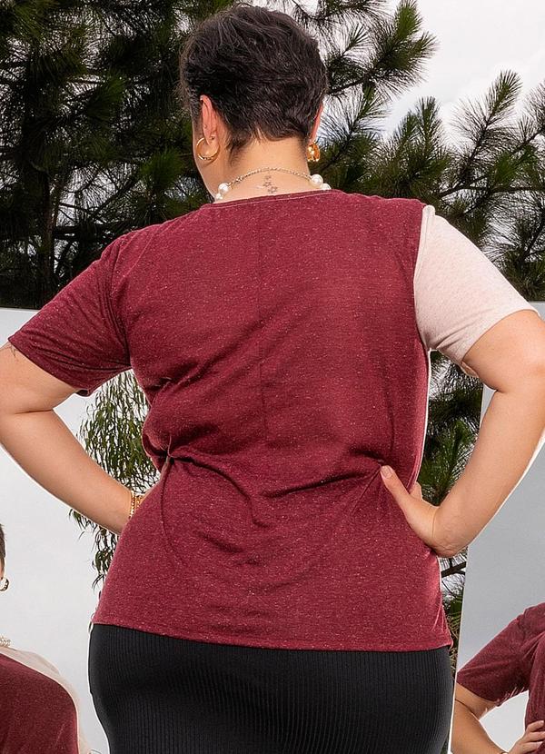 Marguerite - Blusa Bordô em Malha Botone 3