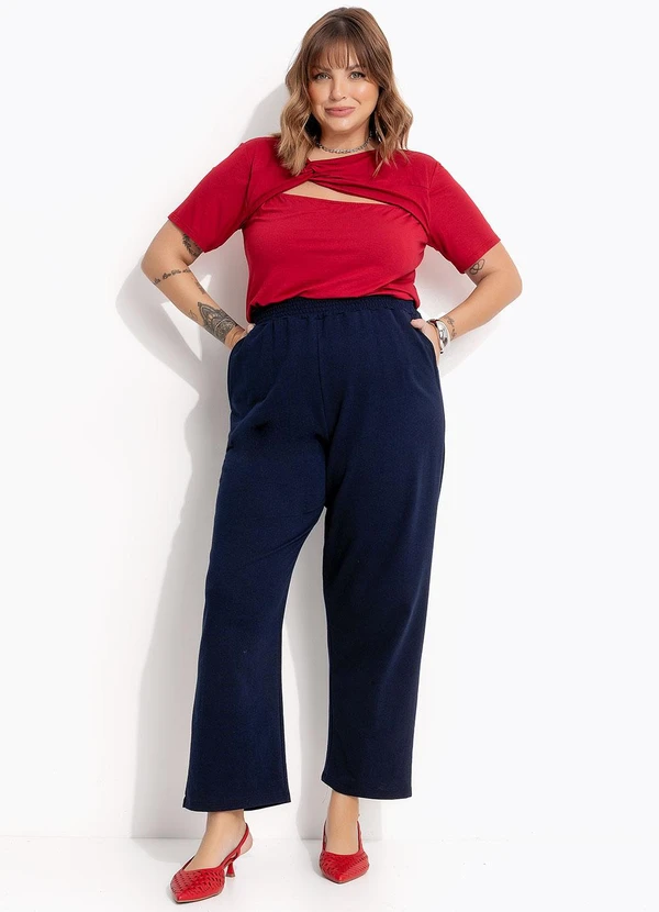 Marguerite - Blusa Bordô em Malha de Viscose 3